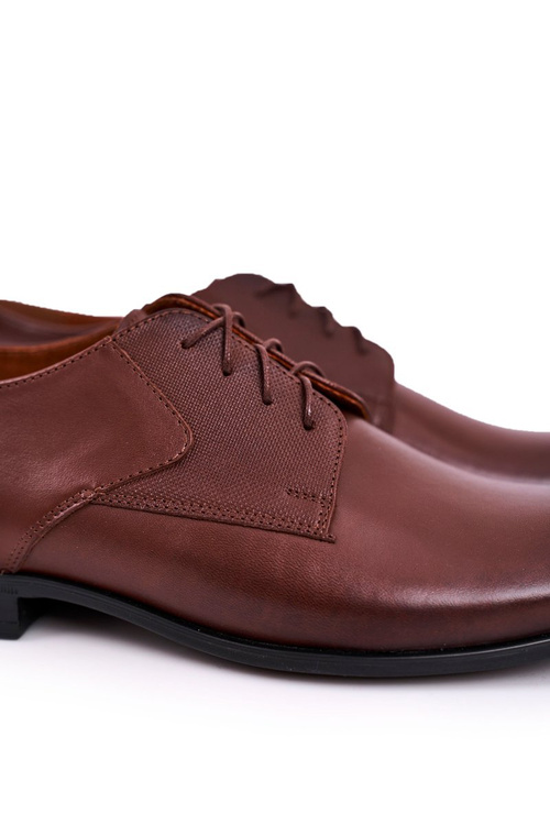 Bednarek hnedé kožené mokaséry hnedé mokasíry