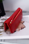 Veľké červené dámske portfólio pre západku