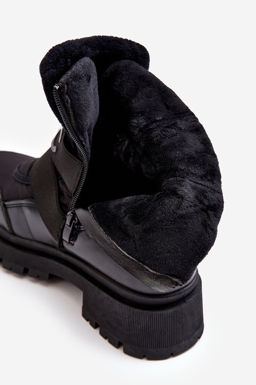 Dámske snehové topánky pre posuvnú čiernu Zeva