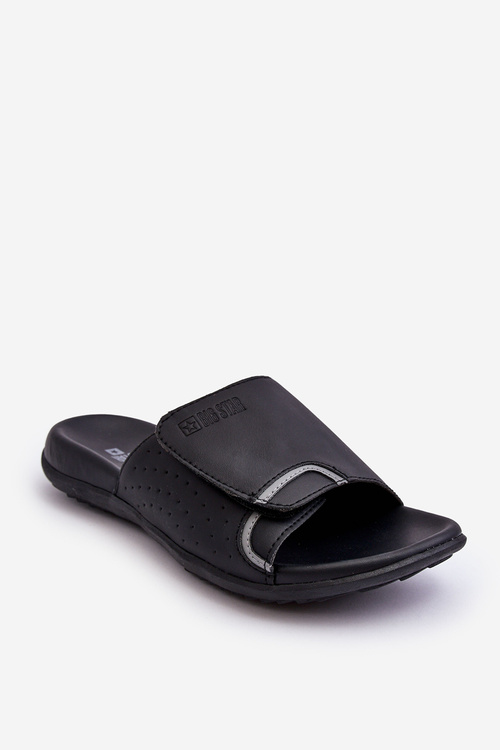 Pánska klasická veľká hviezda LL174603 Black Flip -flops