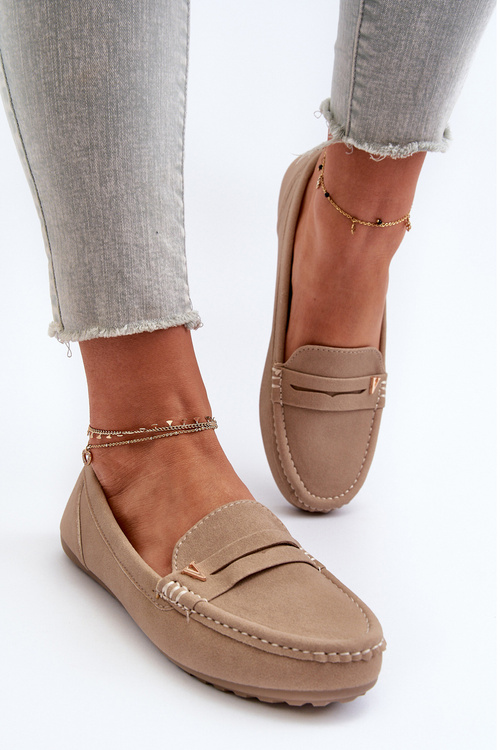 Klasické dámské mokasíny béžové Iramarie