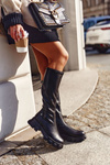 Women's Warm Maciejka Black Boots 04842-01