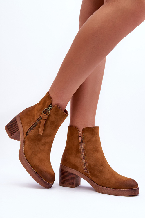 Kožené klasické botky dámské hnědé Limoso