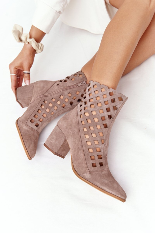 Subcrew Openwork High podpätky Nicole 2638 Brown