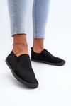 Dámske čierne tenisky Slip-On Lovinia