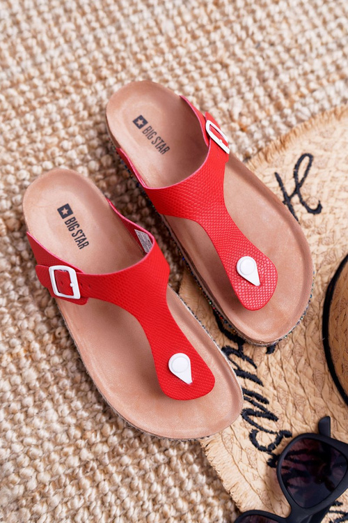 Ženské flip -flops flip -flops Red Big Star DD274128