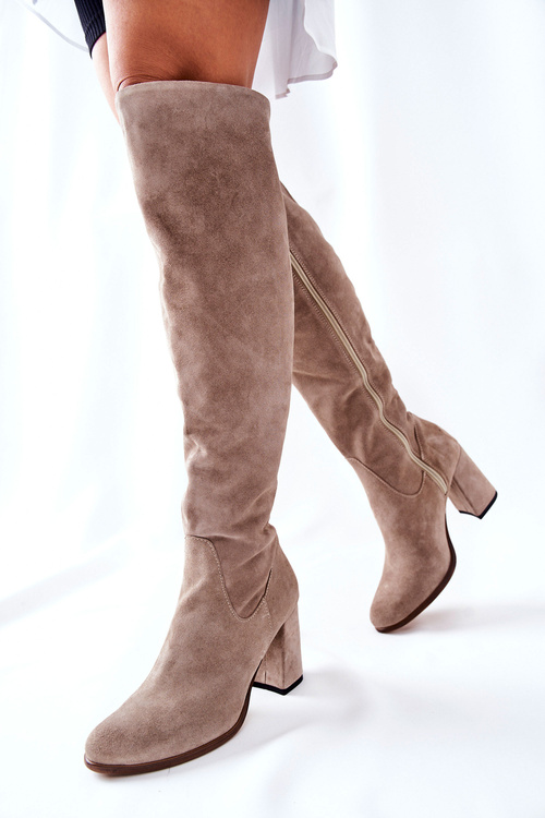 Semišové topánky cappuccino shernan