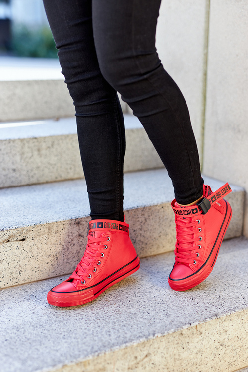 Tenisky na Vysokém Podpatku Big Star GG274028 Červená