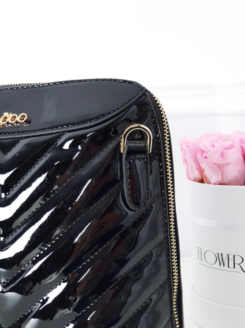 Kabelka NOBO Lakovaná NBAG-FD2080-C020 černá