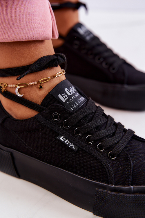 Tenisky na platformě Lee Cooper LCW-22-31-0885L černá