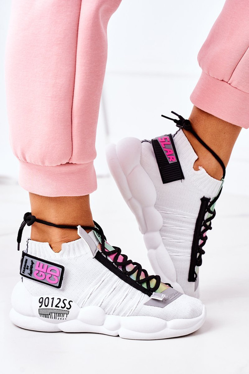 Dámská Sportovní Obuv Sneakers Bílé Bubble Tea