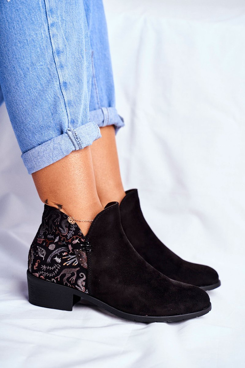 Dámska plochá päta žien Black Elizabeth