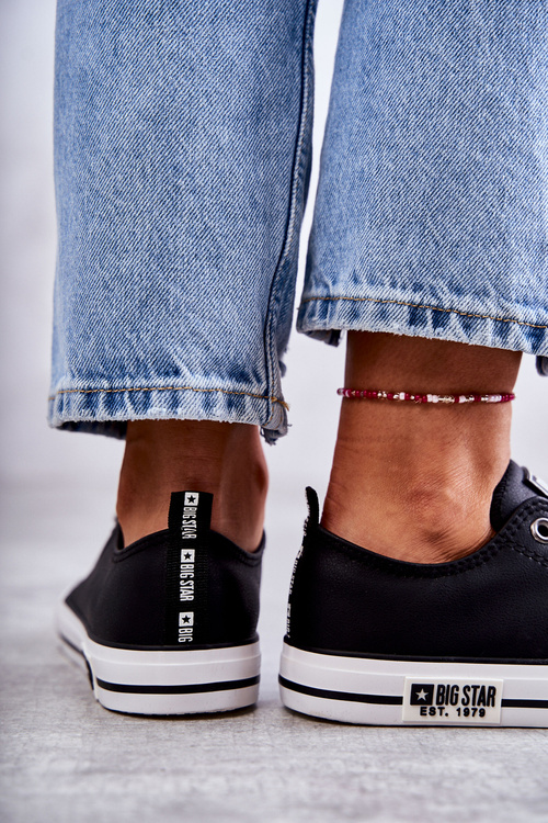 Dámské kůže Sneakers Big Star KK274096 Černá