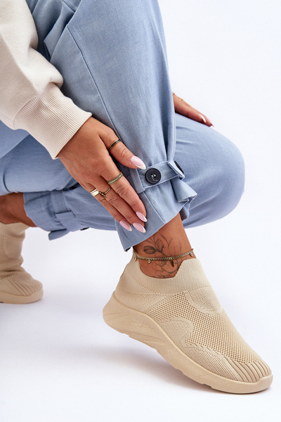 Dámské sportovní slip-on boty beže Claris