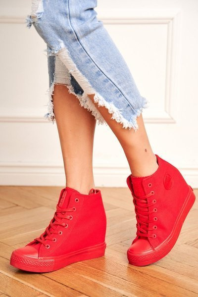 Dámská Obuv Sneakers Big Star Červená FF274A193