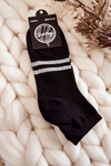 Dámské bavlněné kotníkové ponožky Černá