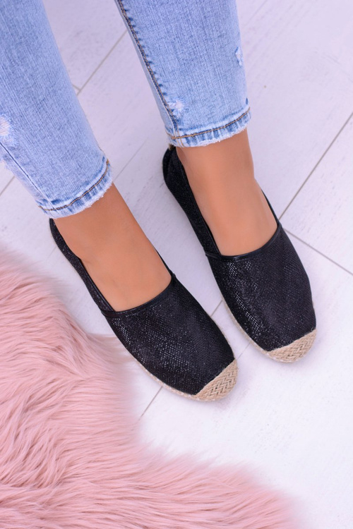 Brocade espadrilles lu boo čierne