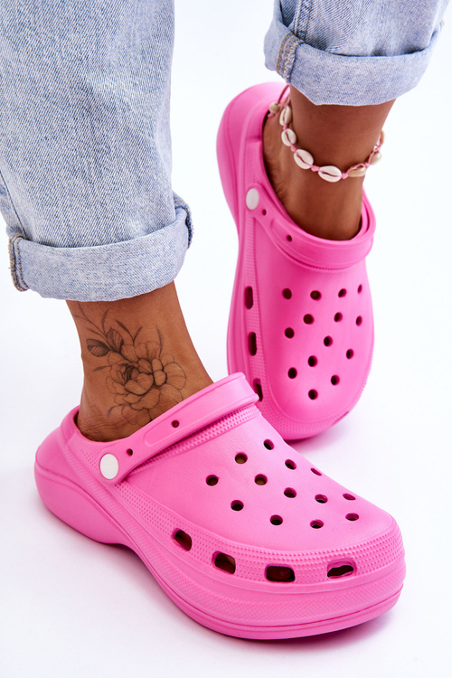 Dámské pěnové pantofle Crocs Tmavě růžová Coline