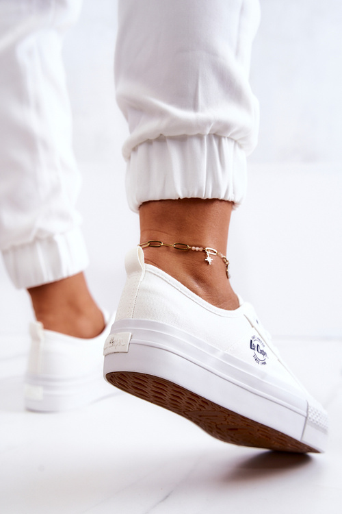 Tenisky na platformě Lee Cooper LCW-22-31-0837L Bílý
