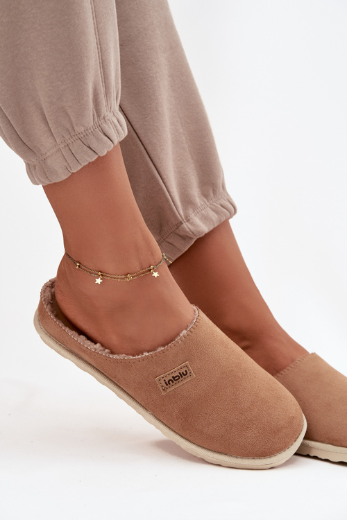 Dámské pantofle Domácí obuv Inblu CS000045 Camel