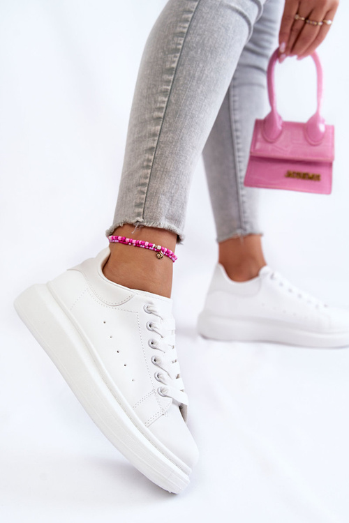 Dámske športové topánky na platforme White Eliso