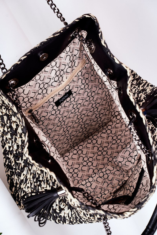 Pletena Kabelka Shopper NOBO XG0010 Černá