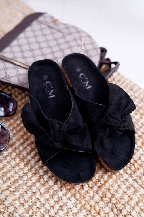 Ženské papuče na Cork Black Fallen