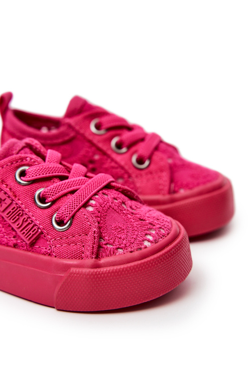 Veľká hviezda JJ374015 Otvorené tenisky ružové