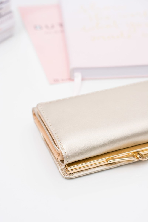 Small Women's Gold Wallet On Bigiel