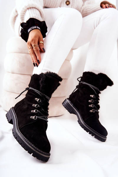 Boty Trapper Zateplené Černé Nelby