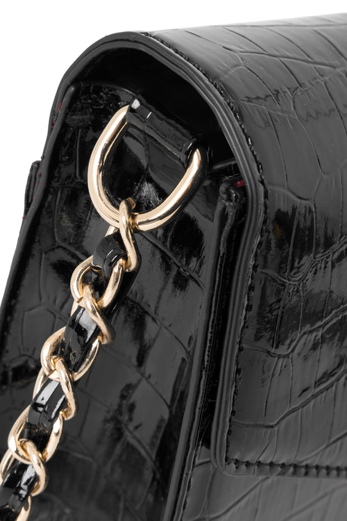 Malý formálny tašiek pre zvieracie vzorky Nobo NBAG-R3040-C020 Čierna