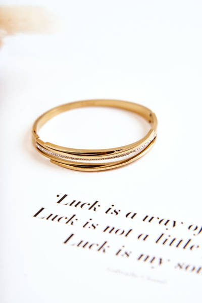 Dámský Náramek z nerezové oceli se Zirkony zlato Myrens