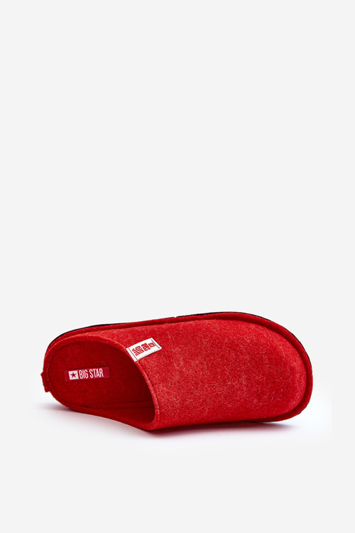 Červené Klasické Dámské Papuče Big Star KK276012