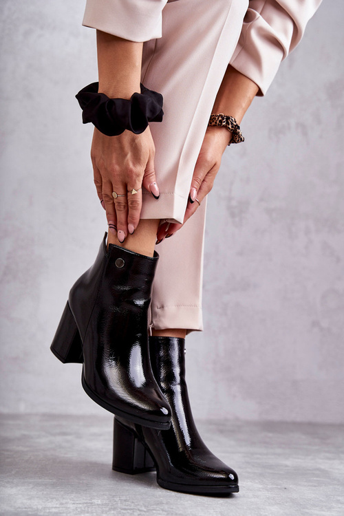 Dámské lakované kozačky La.Fi 260039B-LA Černe