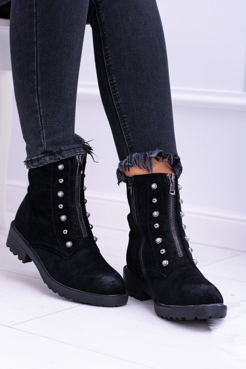 Černé dámské boty Trapers Dowito