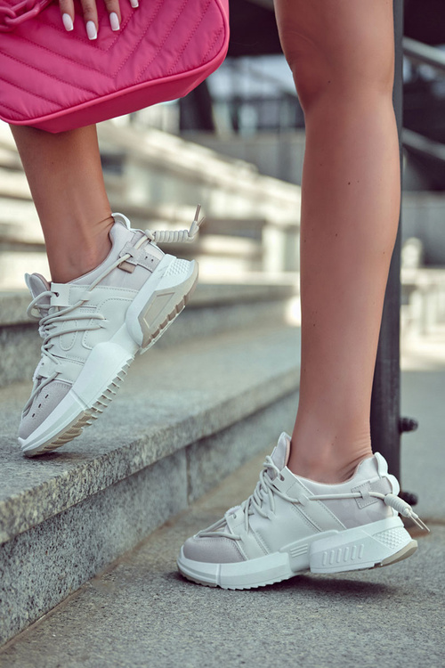 Tenisky športové dámske topánky béžové niekedy