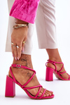 Klasické podpätky sandále Lucetta Fuchsia