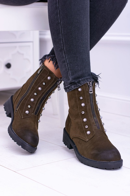 dámské boty Trapers Khaki Dowito