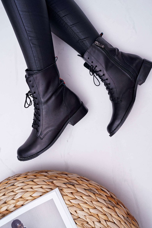 Dámske topánky zrno kože Nicole 2315 Black the Island