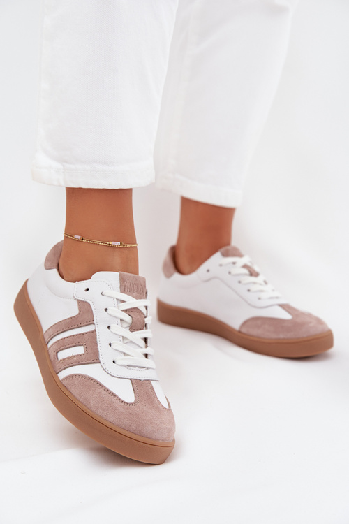 Dámske Kožené Tenisky Vinceza 79557 Biela-Bežová