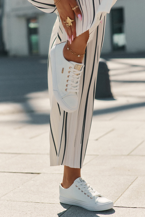 Dámske Tenisky Z Eko Kože Big Star RR274748 Biele