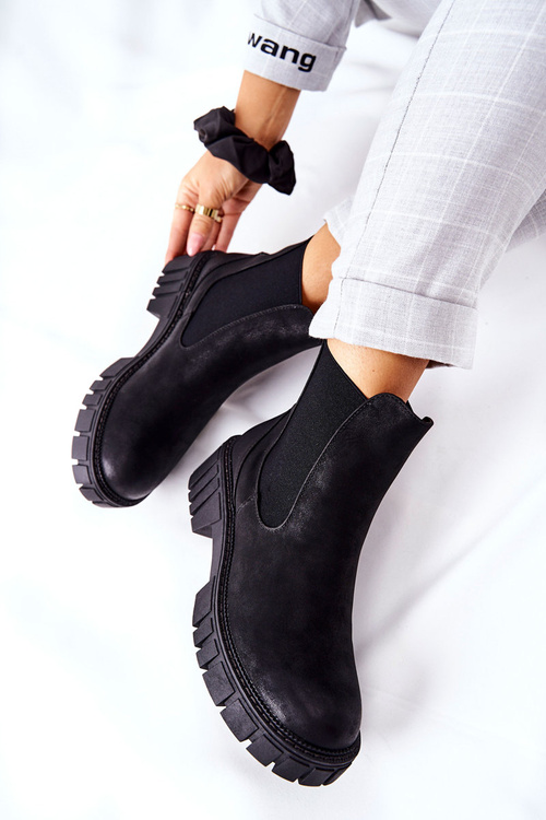 Boty Worker Sergio Leone TR761 černé