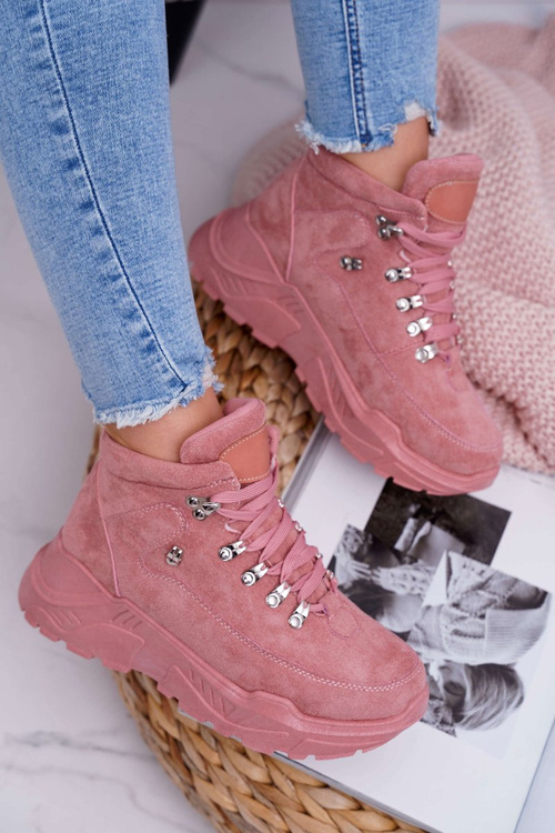 Dámske športové športy s vysokým ružovým neskutočným