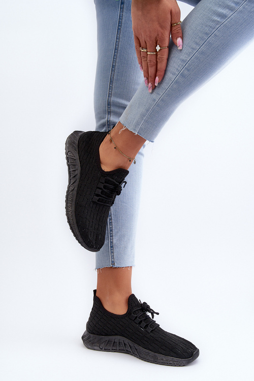 Lehké dámské sportovní boty Černé Xalara