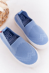 Dětské Nazouvací Tenisky Slip-On Big Star HH374108 Modré