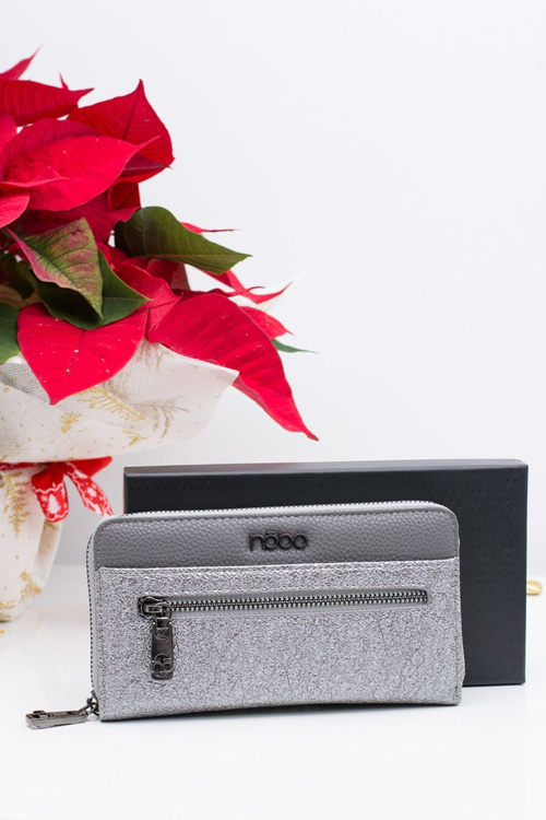 Elegancki Damski Portfel Na Magnes Fuksja