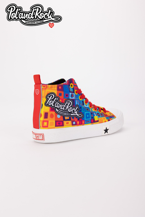 Tenisky Pol'and'Rock Festival X Big Star SS174504 Zeleno-žluté