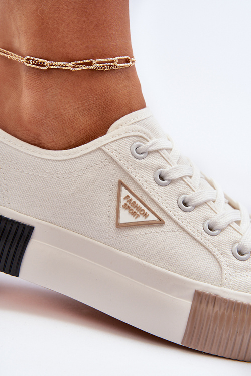 Nízke dámske tenisky biele Enalae