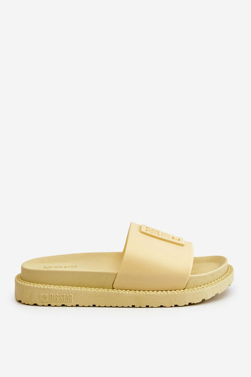 Dámské pantofle Big Star LL274427 Žluté