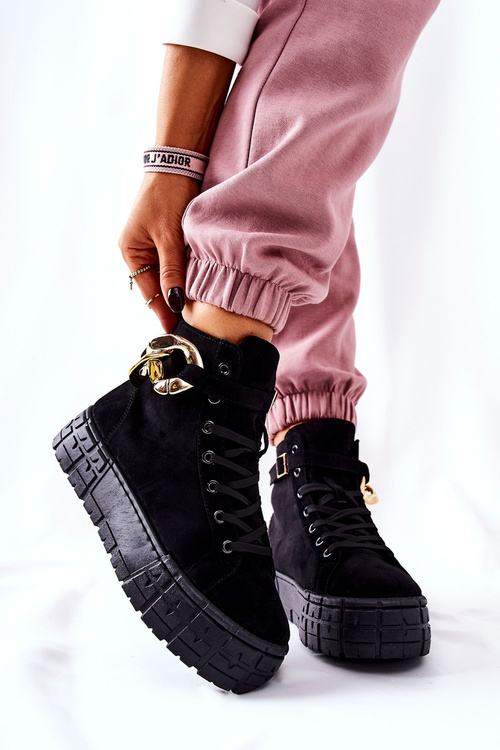 Vysoké Tenisky Na Platformě Černe Evenia